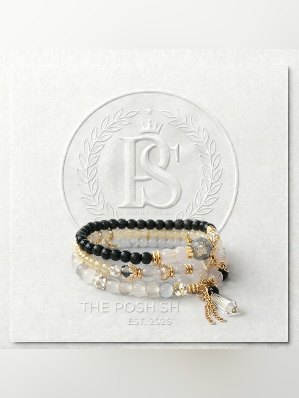 Sunset Ivory Onyx Gala Coastal Bead Set